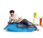 Puf de dise&ntilde;o azul SMALL MILIBAG