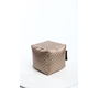 Puf de dise&ntilde;o cuadrado dorado CUBAG TREND