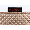 Puf de dise&ntilde;o cuadrado dorado CUBAG TREND