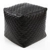 Puf de dise&ntilde;o cuadrado negro CUBAG TREND