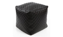 Puf de dise&ntilde;o cuadrado negro CUBAG TREND