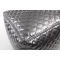 Puf de dise&ntilde;o cuadrado plateado CUBAG TREND