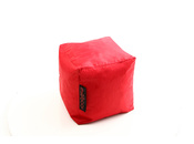 Puf de dise&ntilde;o cuadrado rojo CUBAG 