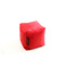Puf de dise&ntilde;o cuadrado rojo CUBAG 
