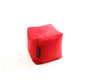 Puf de dise&ntilde;o cuadrado rojo CUBAG 