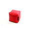 Puf de dise&ntilde;o cuadrado rojo CUBAG 