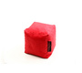 Puf de dise&ntilde;o cuadrado rojo CUBAG 