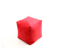 Puf de dise&ntilde;o cuadrado rojo CUBAG 