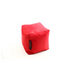 Puf de dise&ntilde;o cuadrado rojo CUBAG 