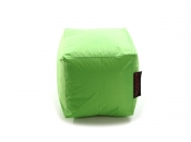 Puf de dise&ntilde;o cuadrado verde anis CUBAG 