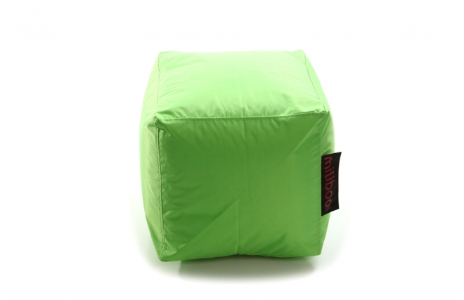 Puf de dise&ntilde;o cuadrado verde anis CUBAG 