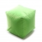 Puf de dise&ntilde;o cuadrado verde anis CUBAG 