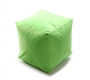 Puf de dise&ntilde;o cuadrado verde anis CUBAG 
