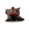 Puf de dise&ntilde;o gris SMALL MILIBAG