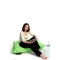 Puf de dise&ntilde;o verde SMALL MILIBAG
