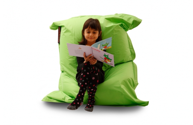 Puf de dise&ntilde;o verde SMALL MILIBAG