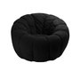 Puf Flower de color negro