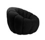 Puf Flower de color negro