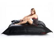 Puf gigante acolchonado de dise&ntilde;o negro BIG MILIBAG TREND