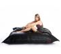 Puf gigante acolchonado de dise&ntilde;o negro BIG MILIBAG TREND
