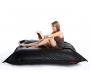 Puf gigante acolchonado de dise&ntilde;o negro BIG MILIBAG TREND