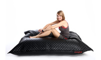 Puf gigante acolchonado de dise&ntilde;o negro BIG MILIBAG TREND