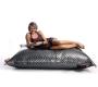 Puf gigante acolchonado de dise&ntilde;o plateado BIG MILIBAG TREND