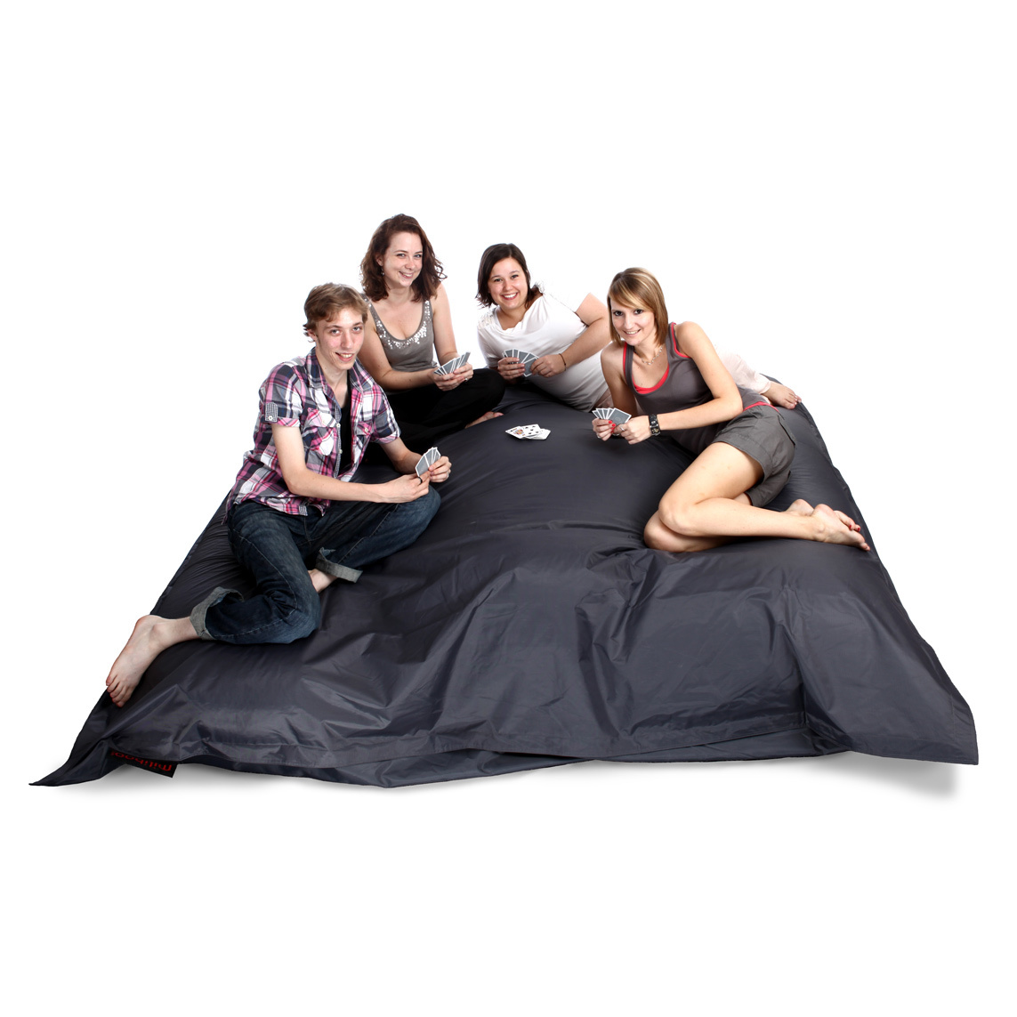 Puf gigante de dise&ntilde;o gris  FAMILY MILIBAG