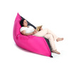 Puf gigante de dise&ntilde;o gris y rosa BIG MILIBAG