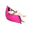 Puf gigante de dise&ntilde;o gris y rosa BIG MILIBAG