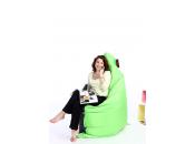 Puf gigante de dise&ntilde;o gris y verde anis BIG MILIBAG