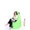 Puf gigante de dise&ntilde;o gris y verde anis BIG MILIBAG