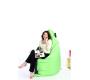 Puf gigante de dise&ntilde;o gris y verde anis BIG MILIBAG