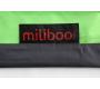 Puf gigante de dise&ntilde;o gris y verde anis BIG MILIBAG