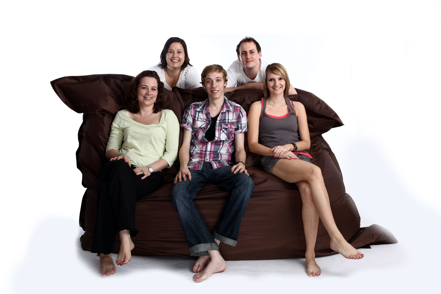 Puf gigante de dise&ntilde;o marr&oacute;n  FAMILY MILIBAG