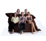 Puf gigante de dise&ntilde;o marr&oacute;n  FAMILY MILIBAG