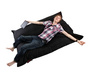 Puf gigante de dise&ntilde;o negro BIG MILIBAG