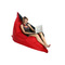 Puf gigante de dise&ntilde;o negro y rojo BIG MILIBAG
