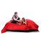 Puf gigante de dise&ntilde;o negro y rojo FAMILY MILIBAG