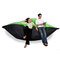 Puf gigante de dise&ntilde;o verde y gris FAMILY MILIBAG