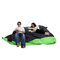 Puf gigante de dise&ntilde;o verde y gris FAMILY MILIBAG