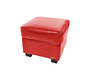 Puf / reposa pies CLUB piel rojo