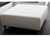 Puff de dise&ntilde;o blanco KINLEY