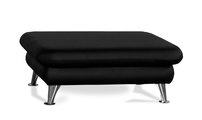 Puff reposapi&eacute;s de dise&ntilde;o negro ALABAMA