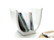 Revistero de dise&ntilde;o blanco TULIP