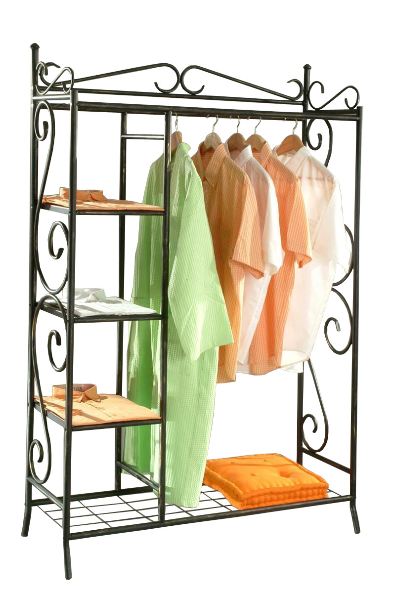 Ropero estanter&iacute;a de acero, estilo  hierro forjado FLORENCE 