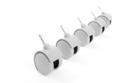 Ruedecillas blancas compatibles base blanca