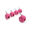 Ruedecillas rosas compatibles base blanca