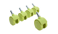 Ruedecillas verdes compatibles base blanca