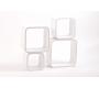 Set de 4 estanter&iacute;as cuadradas POP color blanco